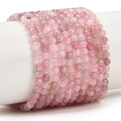 Natural Madagascar Rose Quartz Beads Strands&nbsp;G-P615-A-3mm-01