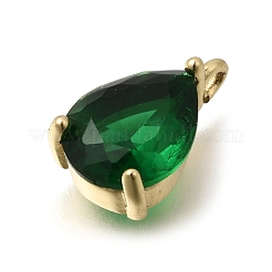 Brass Glass Pendants&nbsp;KK-C255-34G