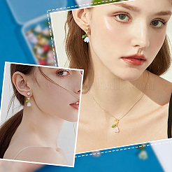 36Pcs 9 Styles Lily Acrylic Locking Stitch Marker&nbsp;HJEW-PH02064