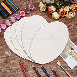 Unfinished Wood Oval Pieces Craft Supplies&nbsp;WOCR-WH0816-001