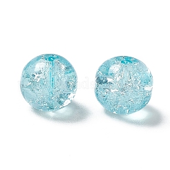 Transparent Crackle Glass Beads&nbsp;GLAA-P029-01
