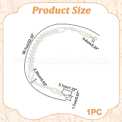 ABS Plastic Imitation Pearl Bag Handles&nbsp;KY-WH0046-39KCG