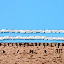 Natural Cultured Freshwater Pearl Beads Strands&nbsp;PEAR-N012-02H-04