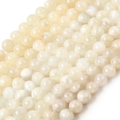 Natural White Moonstone Beads Strands&nbsp;G-F674-08-8mm-01