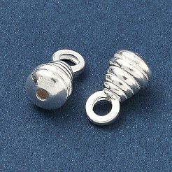 925 Sterling Silver Grooved Teardrop Charms&nbsp;STER-A050-06S