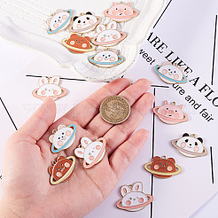 25Pcs 5 Style Zinc Alloy Enamel Pendants&nbsp;ENAM-CJ0001-104