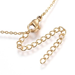 Brass Micro Pave Cubic Zirconia Pendant Necklaces&nbsp;NJEW-O108-29G