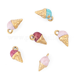 6Pcs 304 Stainless Steel Enamel Charms&nbsp;STAS-TA0006-42
