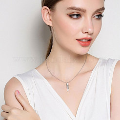 1Pc 316 Stainless Steel Box Chain Hollow Column Perfume Bottle Pendant Necklaces&nbsp;NJEW-PH0001-39
