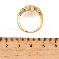 304 Stainless Steel Micro Pave Cubic Zirconia Cuff Open Rings for Women&nbsp;SA-CBAABBA-09B-G