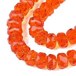 Transparent Glass Beads Strands&nbsp;GLAA-Q114-01A-A06