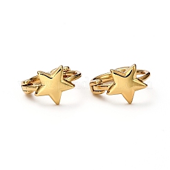 Brass Huggie Hoop Earrings&nbsp;EJEW-H121-07G