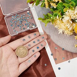 7Pcs 7 Colors Brass Cubic Zirconia Pendants&nbsp;KK-DR0001-03