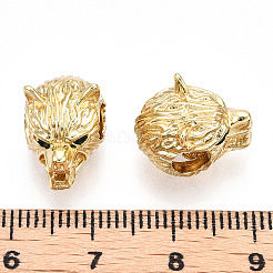 Brass with Cubic Zirconia European Beads&nbsp;LS-KK-ZX024-29G