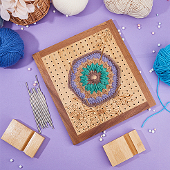 Rectangle Wood Crochet Blocking Board&nbsp;DIY-BC0013-59C