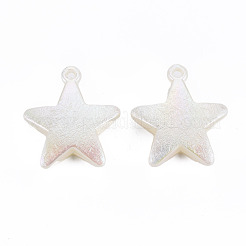 Electroplated ABS Plastic Imitation Pearl Pendants&nbsp;X-KY-T023-003