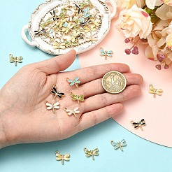 15Pcs 3 Colors Light Gold Plated Alloy Charms&nbsp;ENAM-YW0008-13A