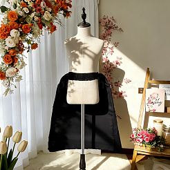 Polyester & Steel Wire Half Oval Wedding Dress Petticoat for Women&nbsp;DIY-WH0591-492B