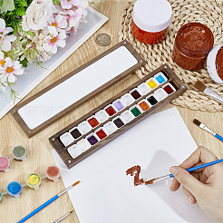 Wood & Acrylic Magnetic Flip Top Paintbox&nbsp;AJEW-WH0348-668B