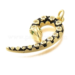 Brass Micro Pave Cubic Zirconia Pendants&nbsp;KK-I724-A09
