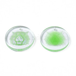 Transparent Resin Pendants&nbsp;RESI-N030-007C