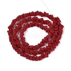 Frosted Opaque Glass Beads Strands&nbsp;GLAA-N017-4mm-15