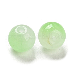 Two Tone Spray Painting Glass Beads&nbsp;GLAA-L046-03E