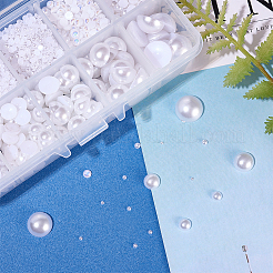 ABS Plastic Imitation Pearl Cabochons&nbsp;SACR-PH0007-09