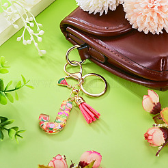 Fruit Series Letter Resin Keychains&nbsp;KEYC-TAC0033-02J