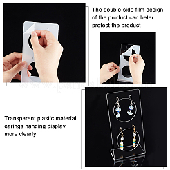Transparent Acrylic Earring Display Stands&nbsp;EDIS-WH0012-18