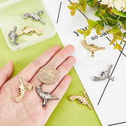 8Pcs 2 Colors 304 Stainless Steel Pendants&nbsp;STAS-DC0010-07
