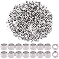 800Pcs 304 Stainless Steel Spacer Beads&nbsp;STAS-BBC0009-76B