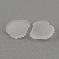 Frosted Glass Pendants&nbsp;GLAA-WH0033-18