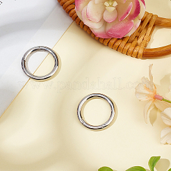 2Pcs 304 Stainless Steel Spring Gate Rings&nbsp;FIND-BBC0004-18A