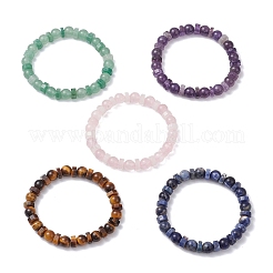 Natural Gemstone Beads Stretch Bracelets for Men Women&nbsp;BJEW-JB12244