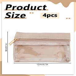 1Pc Rectangle Polyester Cosmetic Zipper Pouches&nbsp;AJEW-LP0004-06