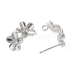 SHEGRACE Brass Stud Earring Findings&nbsp;XGRQ64787-871P