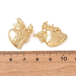 Brass Pendants&nbsp;KK-CBA2F11-15C-G