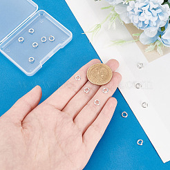 15Pcs 925 Sterling Silver Open Jump Rings&nbsp;STER-PH0001-41