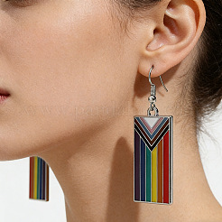 Alloy Enamel Dangle Earrings&nbsp;WG0ED1D-01