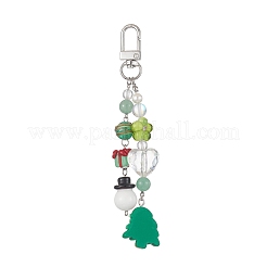 Christmas Handmade Lampwork Pendant Decorations&nbsp;HJEW-TA00021