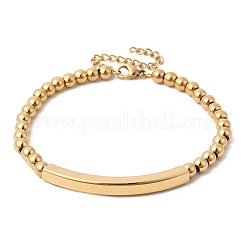 304 Stainless Steel Beaded Bracelets&nbsp;BJEW-D408-02G