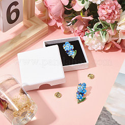 2Pcs Forget-me-not Zinc Alloy Enamel Pin&nbsp;JEWB-CA0001-77