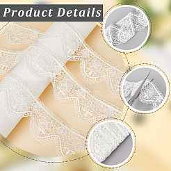 5yards Polyester Flower Lace Ribbon&nbsp;OCOR-CY0001-49