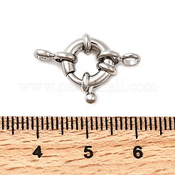 Brass Spring Ring Clasps&nbsp;KK-D407-01P-B