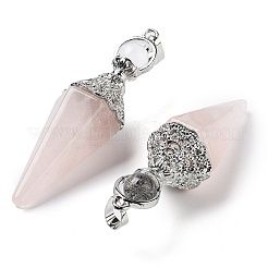 Natural & Synthetic Mixed Gemstone Faceted Cone Big Pendants&nbsp;G-P552-04P