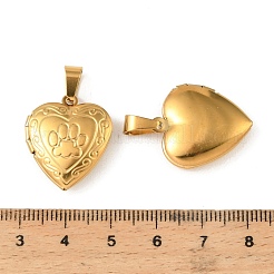 316 Stainless Steel Locket Pendants&nbsp;STAS-K321-24G