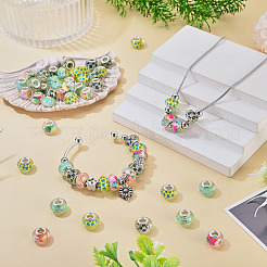 40Pcs 4 Colors Resin European Beads&nbsp;RPDL-TA0001-15