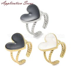 Non-Tarnish 304 Stainless Steel Open Cuff Ring Findings&nbsp;X-STAS-C053-07P