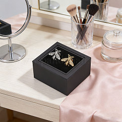 Plastic Overturn Cufflink Storage Boxes&nbsp;CON-WH0095-227